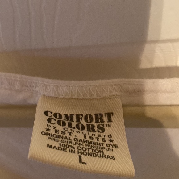 Alpha Xi Delta White And Navy Blue Tank - Picture 4 of 4